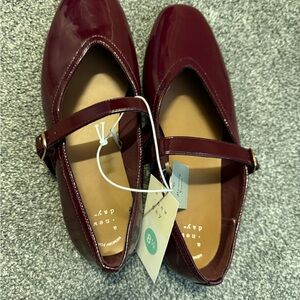 a new day Burgundy Flats